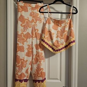 NWT - Eloquii Paisley Print 2 Piece Set Size 14